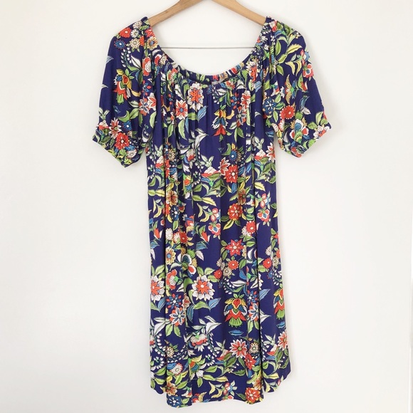 ASOS Dresses & Skirts - ASOS off the shoulder midi floral dress Sz 8